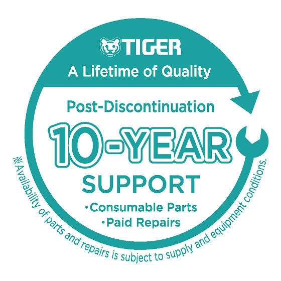 10-year retention of performance parts for repair.