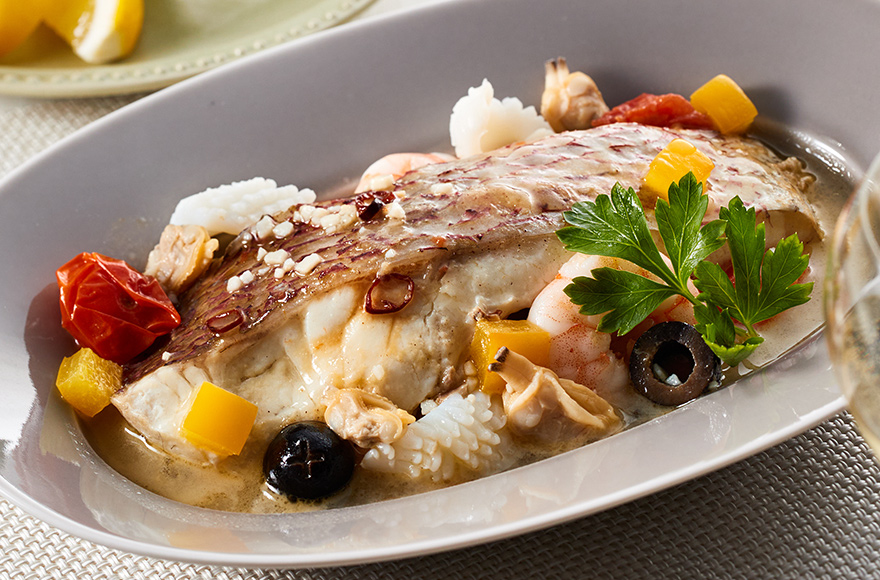 Món cá luộc kiểu Ý Acqua Pazza