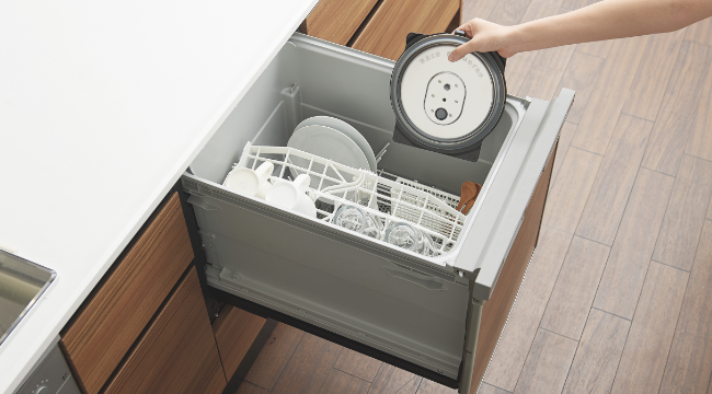 中蓋は食器洗い機で洗える。