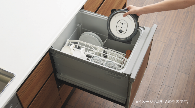 中蓋は食器洗い機で洗える。