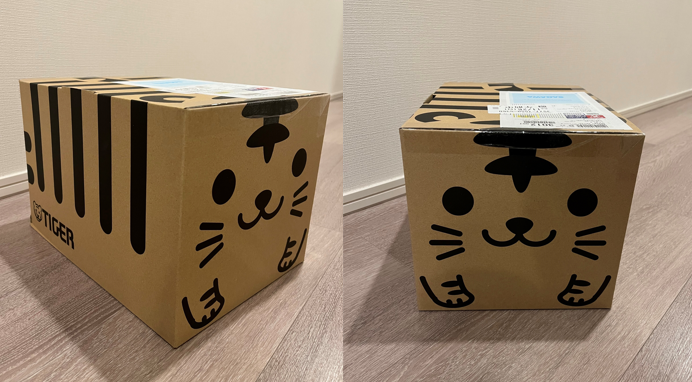 タイガーオンラインストアのかわいいダンボール箱
