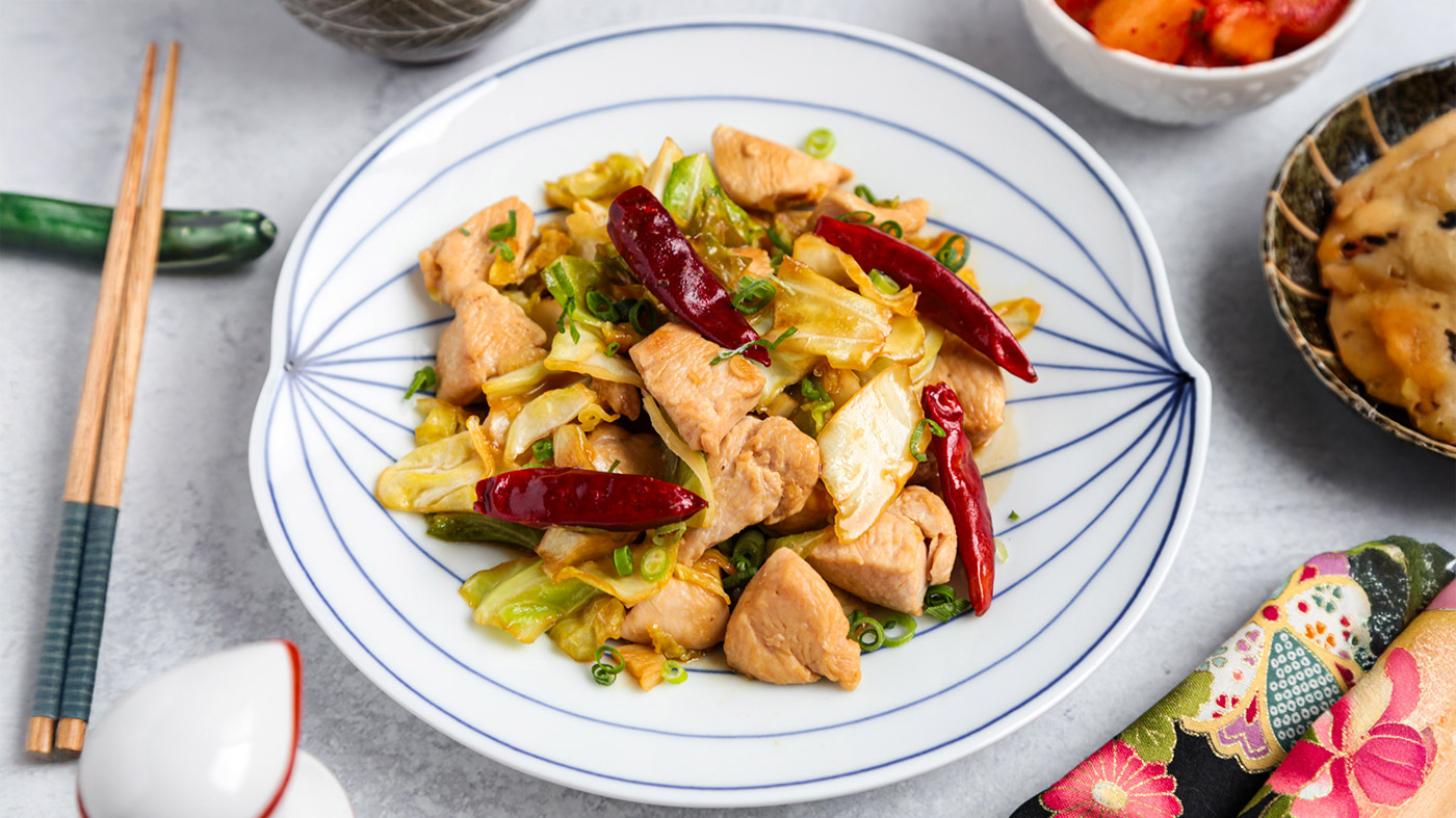 Spicy Chicken and Cabbage Stir Fry