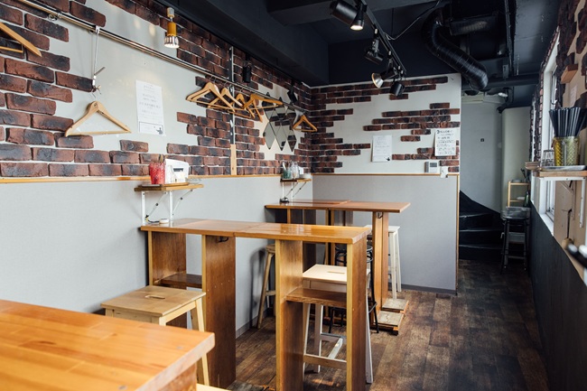 The interior of the shop.