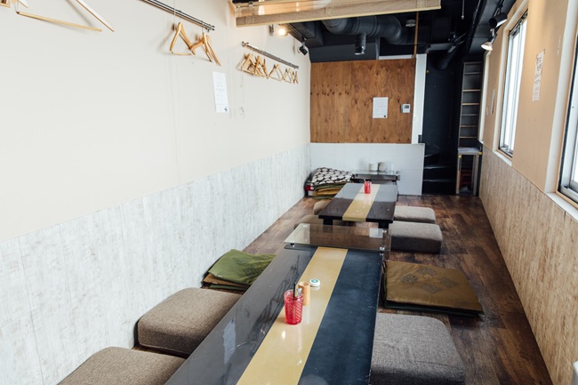 The interior of the shop.