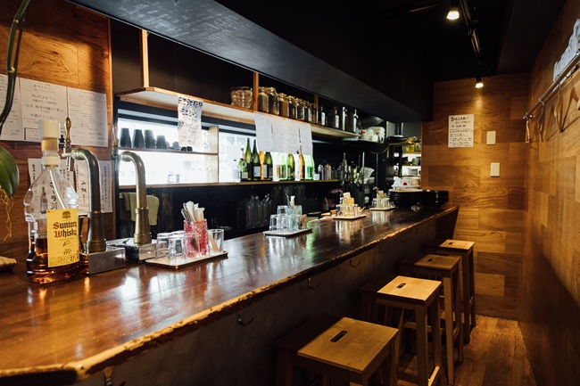 The interior of the shop.