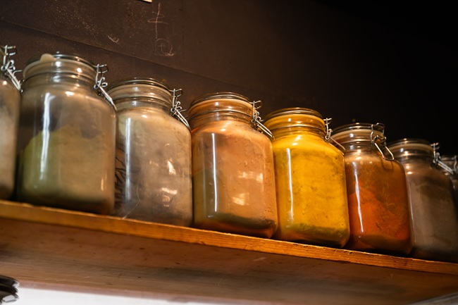 Spices for the curry.