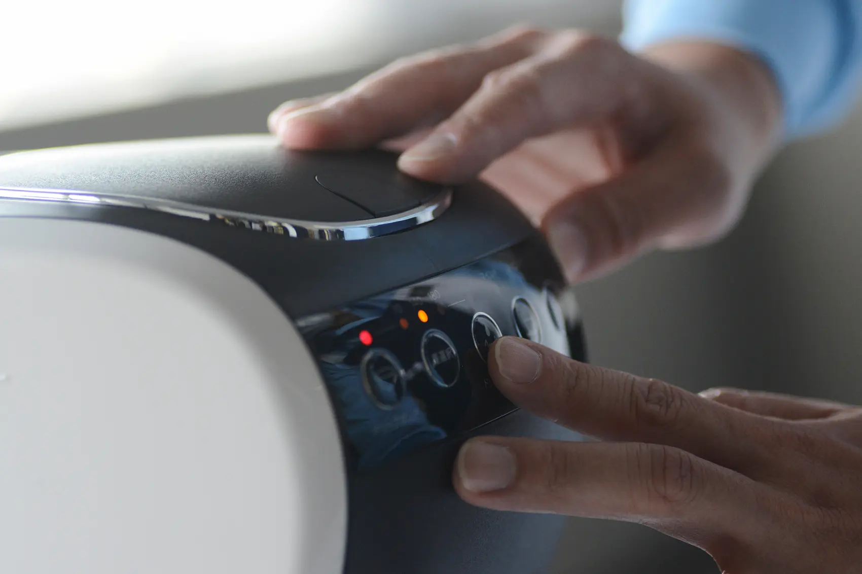 Staff performing product maintenance.