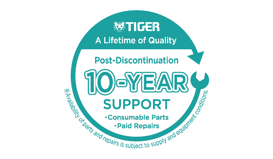 10-year retention of performance parts for repair.