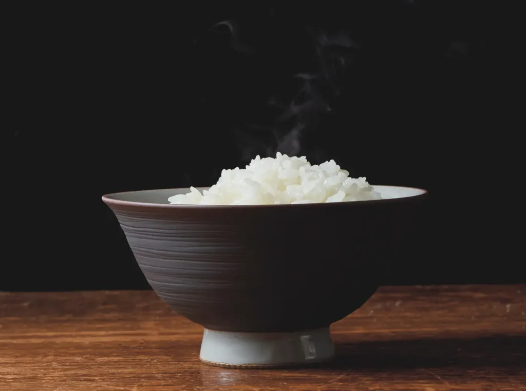 Freshly cooked rice