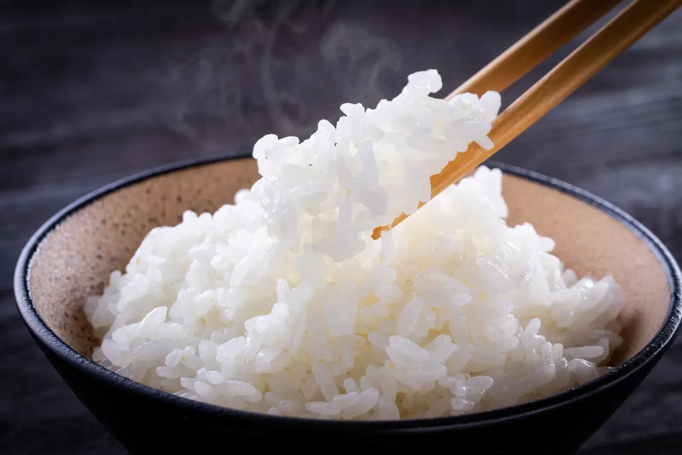 Freshly cooked rice